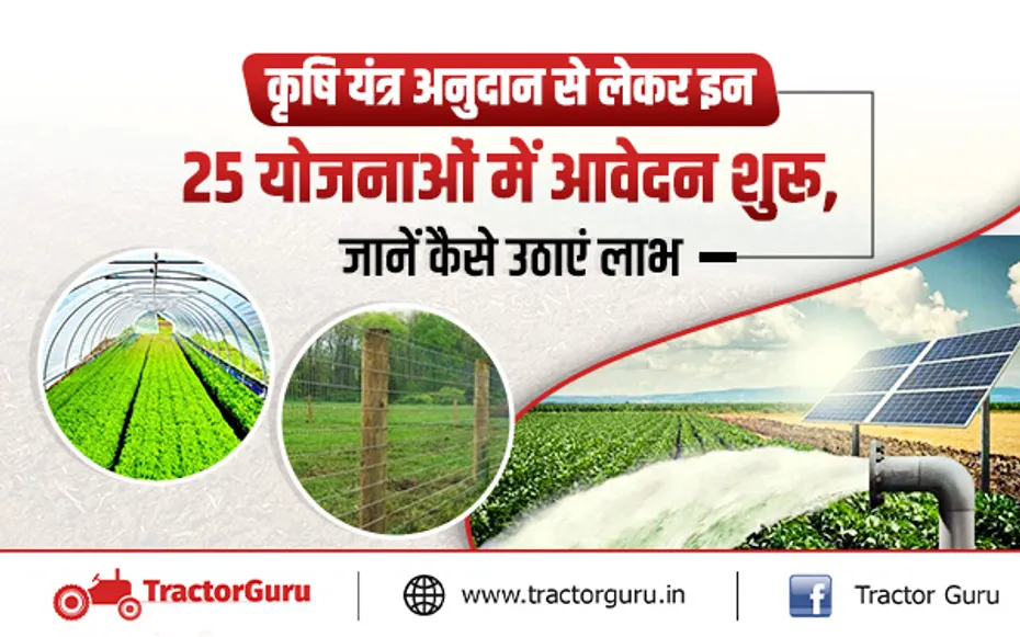 कृषि इनपुट अनुदान 2024: कृषि यंत्र अनुदान सहित इन 25 योजनाओं के लिए आवेदन शुरू