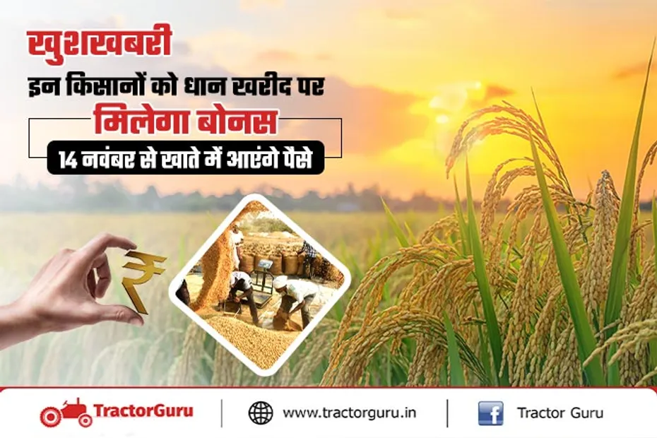 E paddy : 14 नवम्बर से किसानों को धान की सरकारी खरीद पर बोनस
