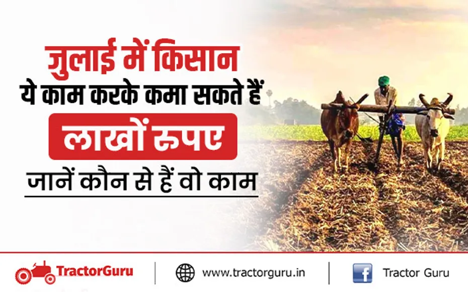 जुलाई में किसान ये काम करके कमा सकते हैं लाखों रुपए, जानें कौन से हैं वो काम