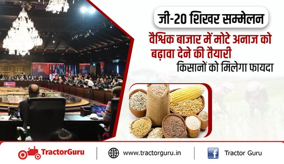 जी-20 शिखर सम्मेलन : बाजार में मोटे अनाज को बढ़ावा देने की तैयारी, किसानों को मिलेगा फायदा