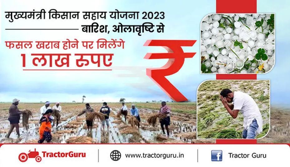मुख्यमंत्री किसान सहाय योजना:किसानों को बारिश से फसल खराब होने पर मिलेंगे 1 लाख रुपए मुआवजा