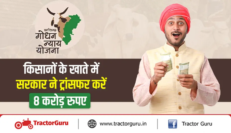 गोधन न्याय योजना : किसानों के खाते में सरकार ने ट्रांसफर किए 8 करोड़ रुपए