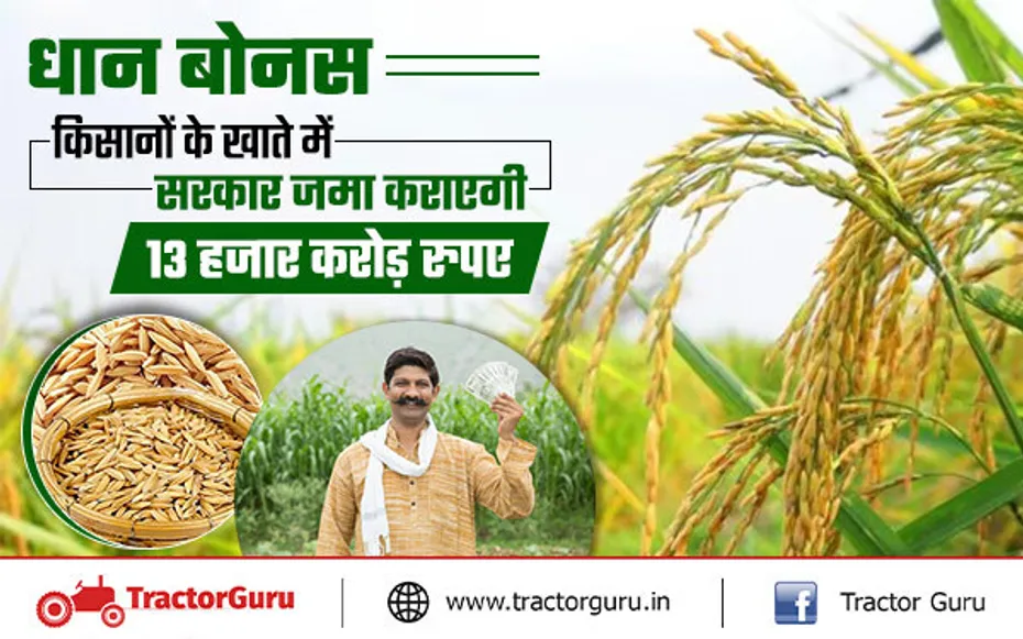 Paddy Purchase Bonus  : किसानों को बड़ी खुशखबरी, खाते में जमा होंगे 13 हजार करोड़ रुपए
