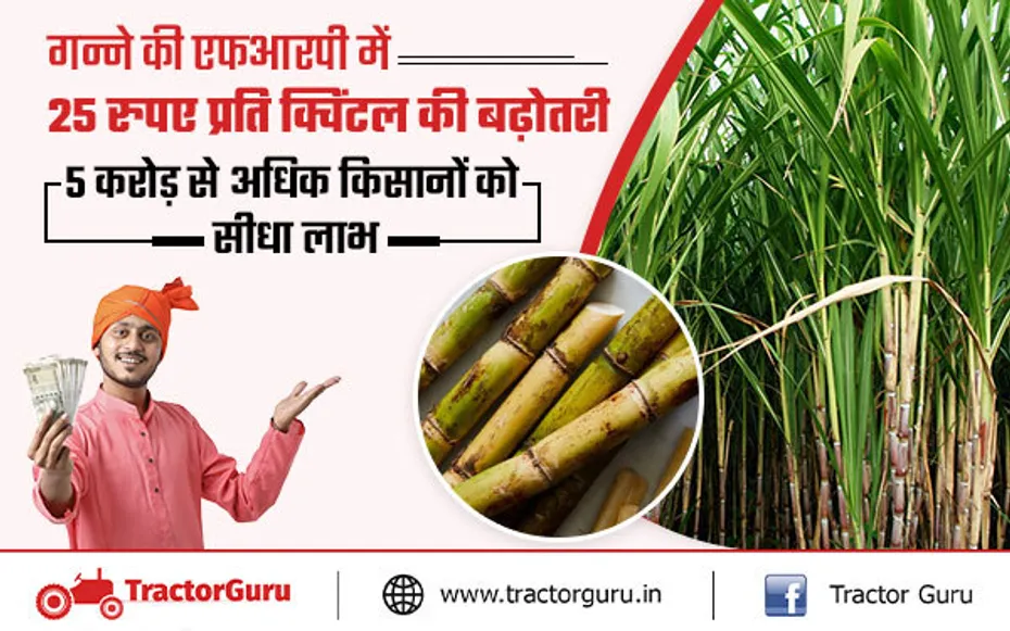 kisan andolan: मोदी सरकार ने की गन्ने के दामों में 25 रूपए की बढ़ोतरी
