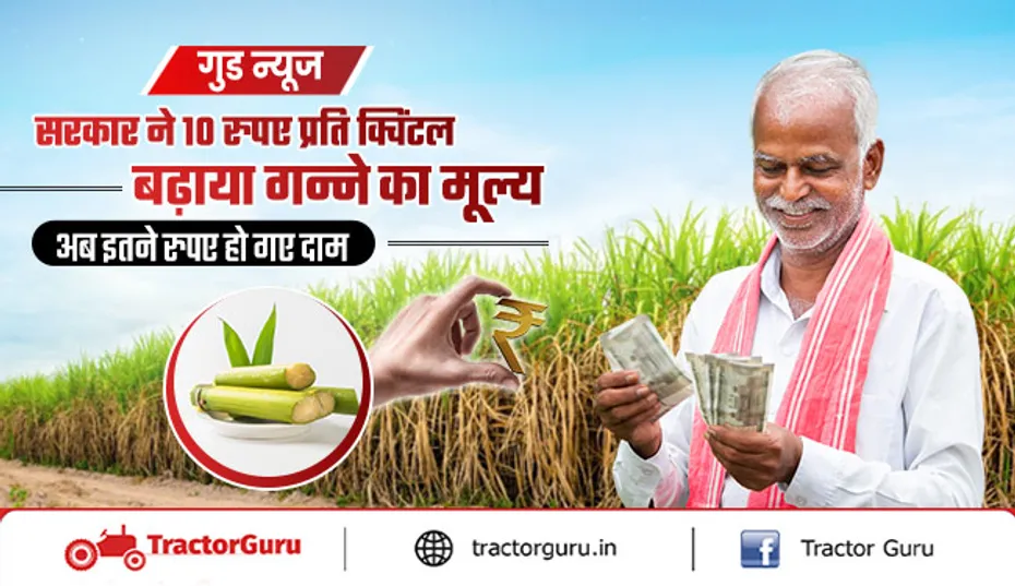 गन्ने की नई कीमत : एसएपी मूल्य में 10 रुपए की बढ़ोतरी, 401 रुपए प्रति क्विंटल मिलेगा रेट