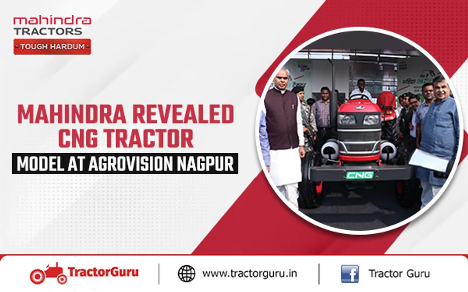 Mahindra Revealed CNG Tractor Model at Agrovision Nagpur