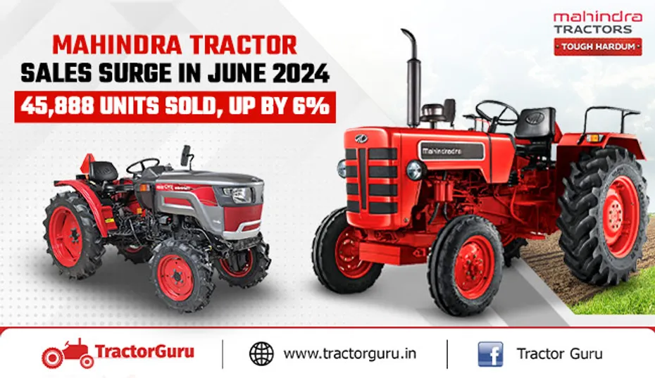 Mahindra Tractor Sales Surge in June 2024: 45,888 Units Sold, Up by 6%