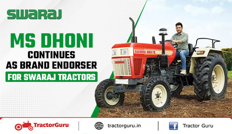 MS Dhoni Continues as Brand Endorser for Swaraj Tractors