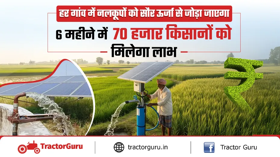 PM–KUSUM योजना : 70,000 किसानों को अनुदान पर मिलेंगे सोलर पंप