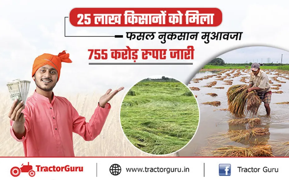 PMFBY : 25 लाख किसानों को मिला फसल नुकसान मुआवजा, 755 करोड़ रुपए जारी
