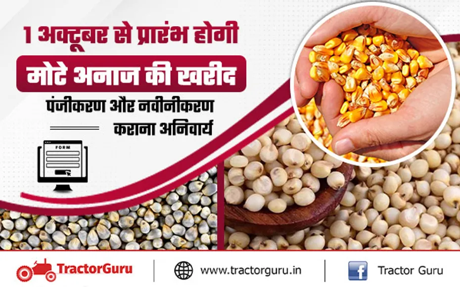 Kharif Crops : 1 अक्टूबर से एमएसपी पर प्रारंभ होगी मोटे अनाज की खरीद