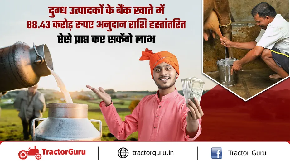 दुग्ध उत्पादकों के बैंक खाते में 5 रुपए प्रति लीटर की दर से सब्सिडी भुगतान