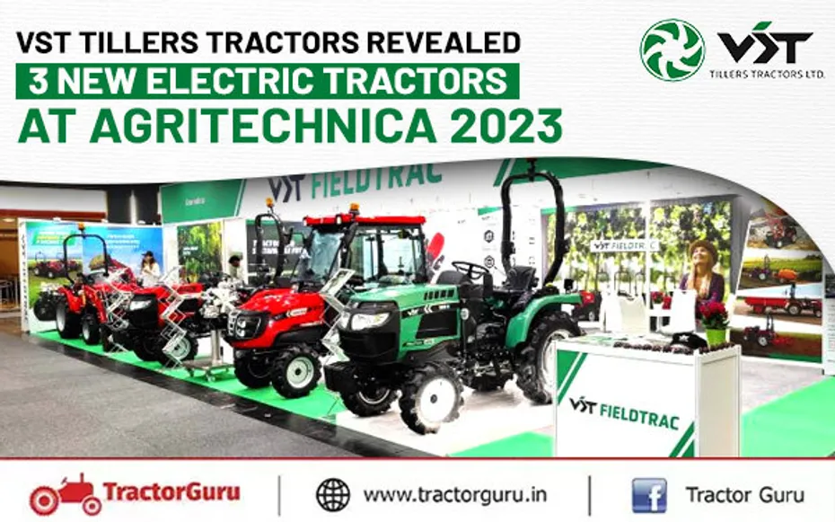 VST Tillers Tractors Revealed 3 New Electric Tractors At Agritechnica 2023