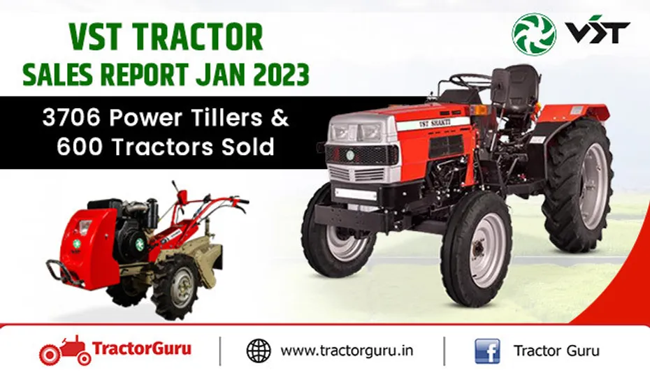 Vst Tractor Sales Report 2023 - Vst Sold Unit 600 Tractors & 3706 Power Tillers