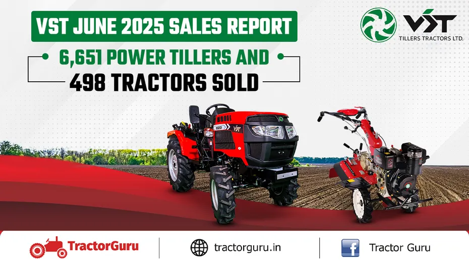 VST June 2025 Sales Report: 6,651 Power Tillers and 498 Tractors Sold